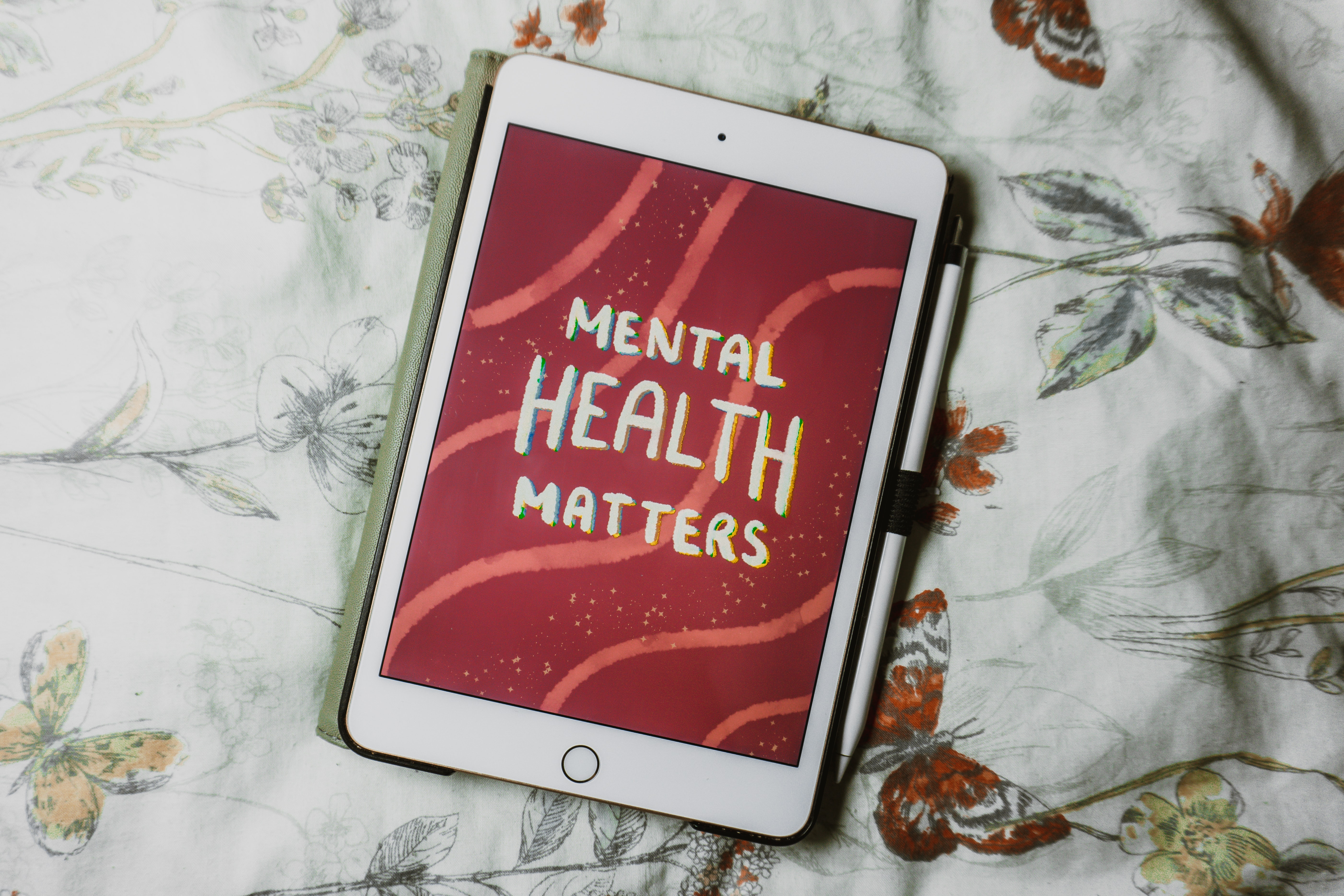 Mental health matters reminder on iPhone